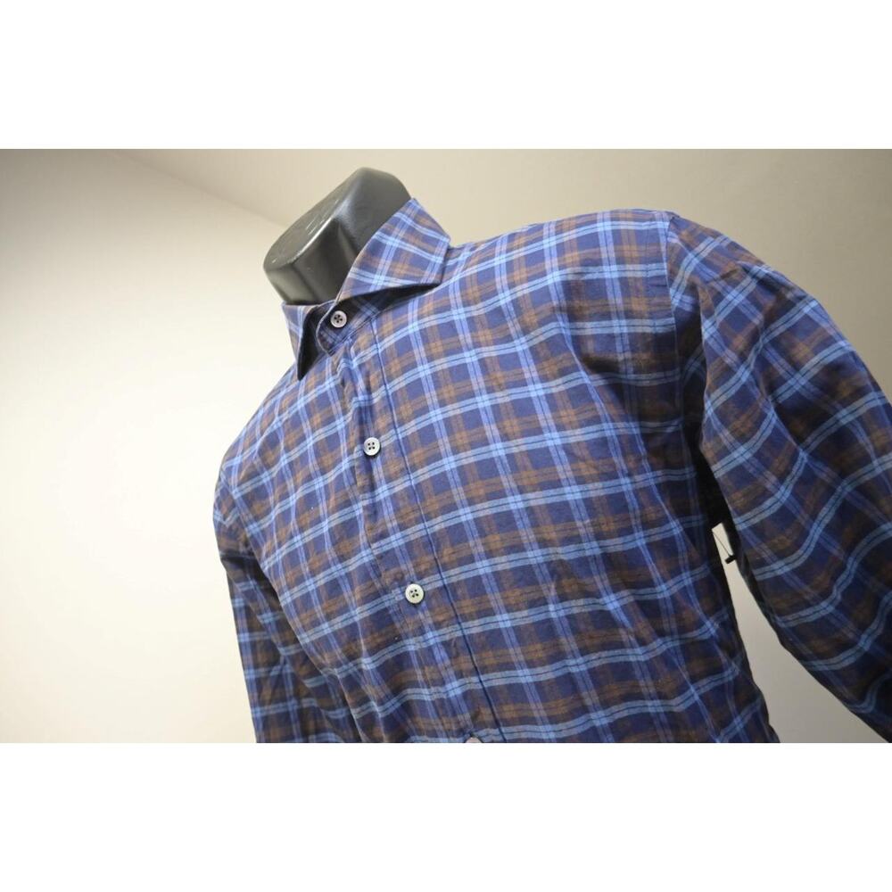 LEDBURY Dress Shirt Classic Fit Button Up Plaid Long Sleeve Mens Size‎ Medium